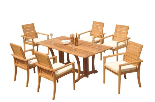 Set pranzo 7pz grado teak - pranzo, a
