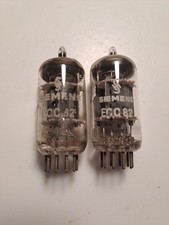 2X ECC82 TUBE BY SIEMENS. Matched Pair. Tested. 100%