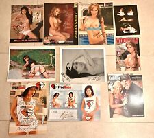 Cartolina autografa firmata modello europeo tedesco pornostar nudo autografato