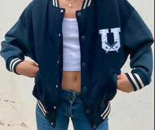 Subdued EDIZIONE LIMITATA - Bomber stile college Blu Donna M