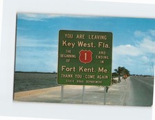 Cartolina Insegna Key West Florida USA