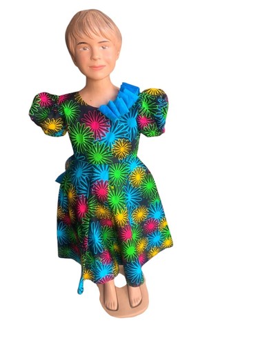 Abito ankara bambina stampa - abito,