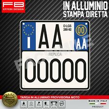 TARGA MOTO ENDURO REPLICA SOSTITUTIVA STAMPA DIRETTA IN ALLUMINIO RESISTENTE 