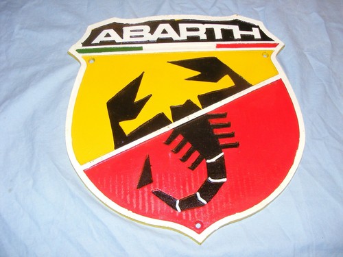 Fiat abarth sign - fiat, iron