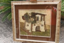 L68-GIANNI LONGINOTTI-OLIO-PADOVA-CASA QUADRO CORNICE ARTE PITTURA ASTA COLORE