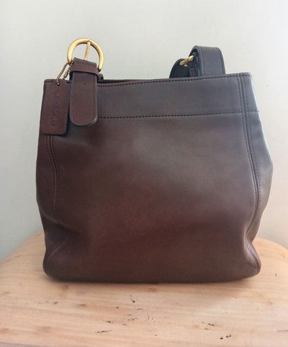 Borsa coach marrone fibbia - marrone,