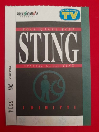 Biglietto ticket concerto - biglietto/ticket,