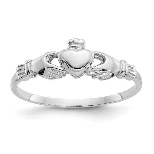 Anello claddagh oro bianco - in,