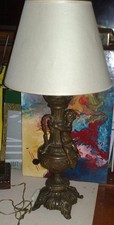 lampada da tavolo d'epoca con