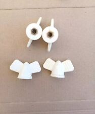 N°04 GALLETTI VINTAGE BOCCOLA IN OTTONE FILETTATA Ø M.6 (NUOVI VEDI FOTO MISURE)