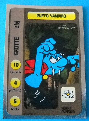 Figurina card conad - conad, puffi