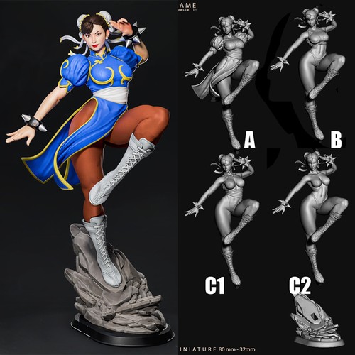 Statua chun stampa 3d - chun,