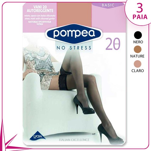 Calze autoreggenti pompea vani - calze,