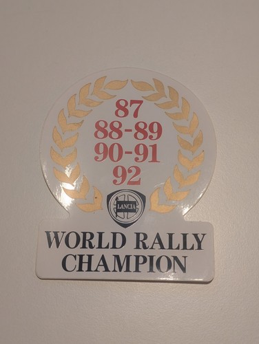 Adesivo lancia world rally - world,