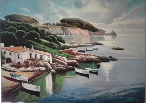 Dipinto olio tela - ad,