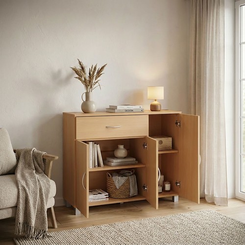 Finebuy credenza 90x75 - credenza, cm