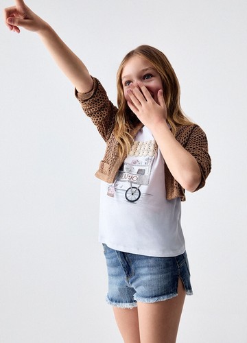 Liu shorts denim bambina - ,