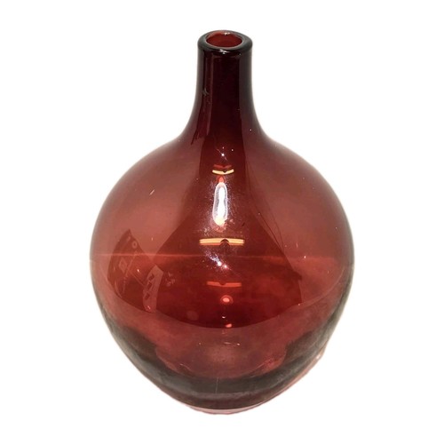 Vaso vetro artistico rosso - vetro,