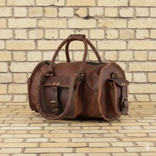 Borsa borsone in pelle da uomo