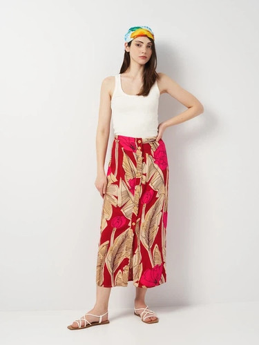 Maxi gonna zara - maxi, rossa