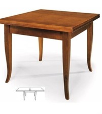 TAVOLO QUADRATO LIBRO IN LEGNO