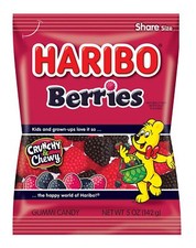 HARIBO Gummi Candy, Berries