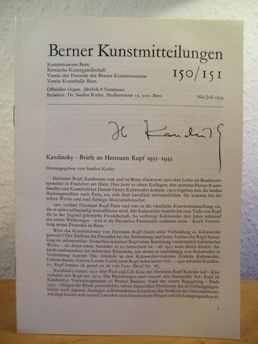 Berner kunstmitteilungen nr - kunstmitteilungen.,