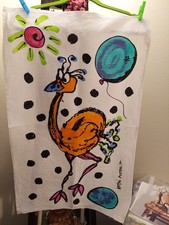 KATSUI  Australia STUDIO Linen Tapestry EMU BIRD EGG