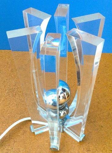 Rare lampe plexiglas lucite - lampe,