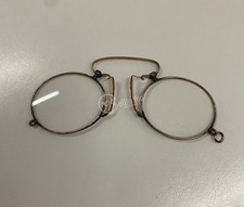 Antichi occhiali vintage da lettura "pince nez" fine dell'800 oro collezionismo