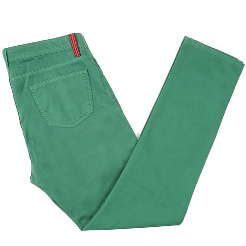 Jeans isaia slim dritti verde - jeans,