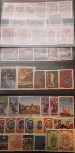 1975 italia francobolli annata - italia,