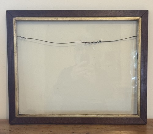 Vintage wooden oak picture - wooden,