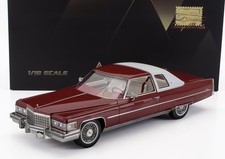 1/18 STAMP-MODELS - CADILLAC | COUPE DE VILLE 1976 | RED WHITE