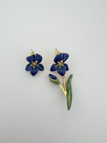 Les néréides enamel earrings - les,
