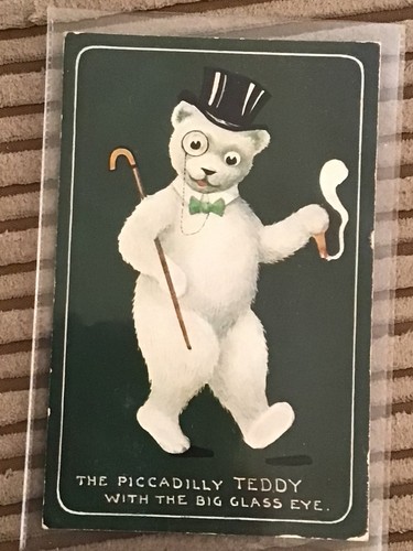 Early 1900s postcard teddy - 1900s,