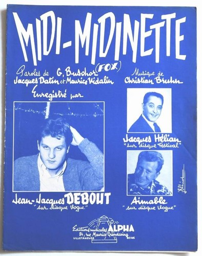 Partition vintage sheet - , music