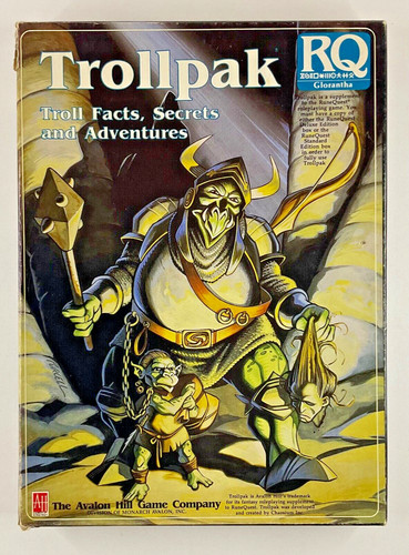 Runequest trollpak boxed - runequest,