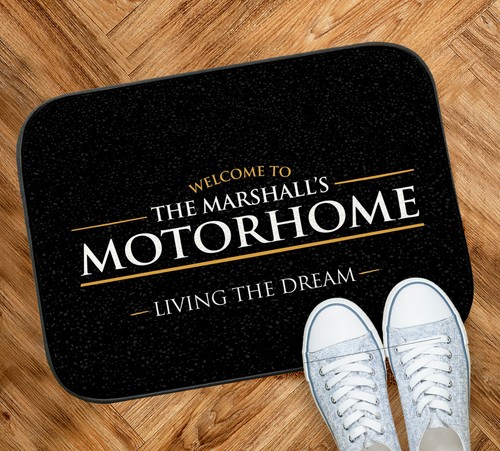 Personalised motorhome mat - personalised,