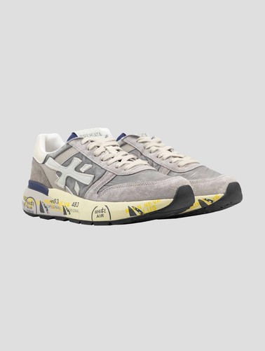 Premiata gray leather suede - gray,