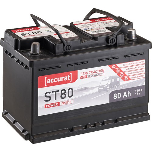 Batteria camper agm - 12v, 80ah