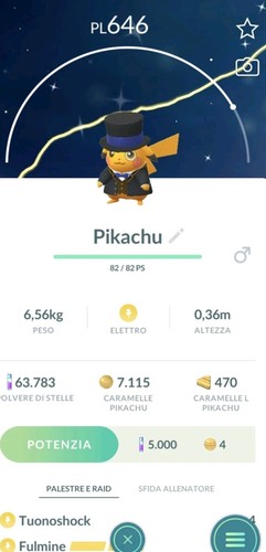 Pokemon pikachu blu ribbon - go,