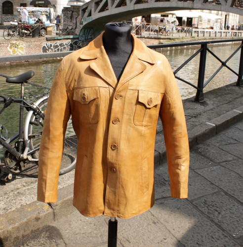 Giacca pelle vintage - , anni
