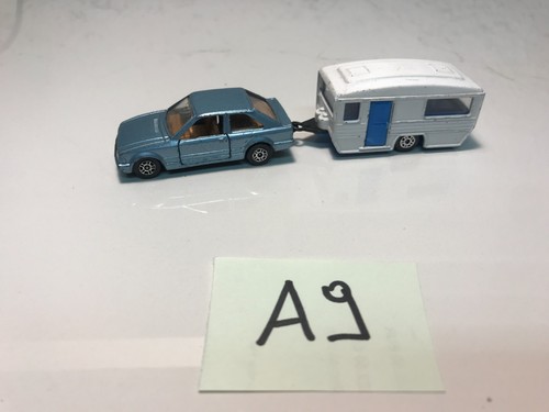 Corgi ford escort con caravan - escort,