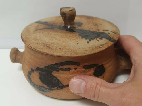 Pot couvert poterie colombier - pot,
