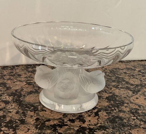 Lalique crystal nogent - nogent, ciotola