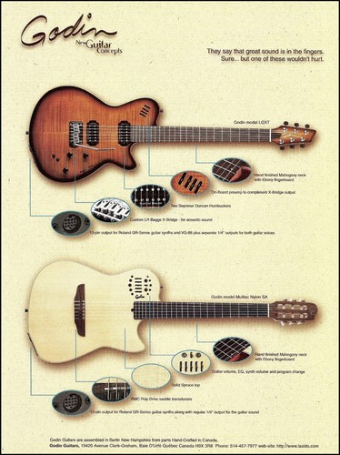 Pubblicità chitarra godin - pubblicità,