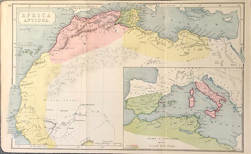 Ancient classical map - map, africa