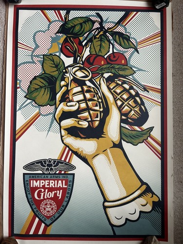 Serigrafia firmata obey - firmata,