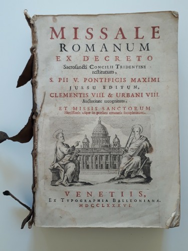 Libro antico missale romanum - libro,